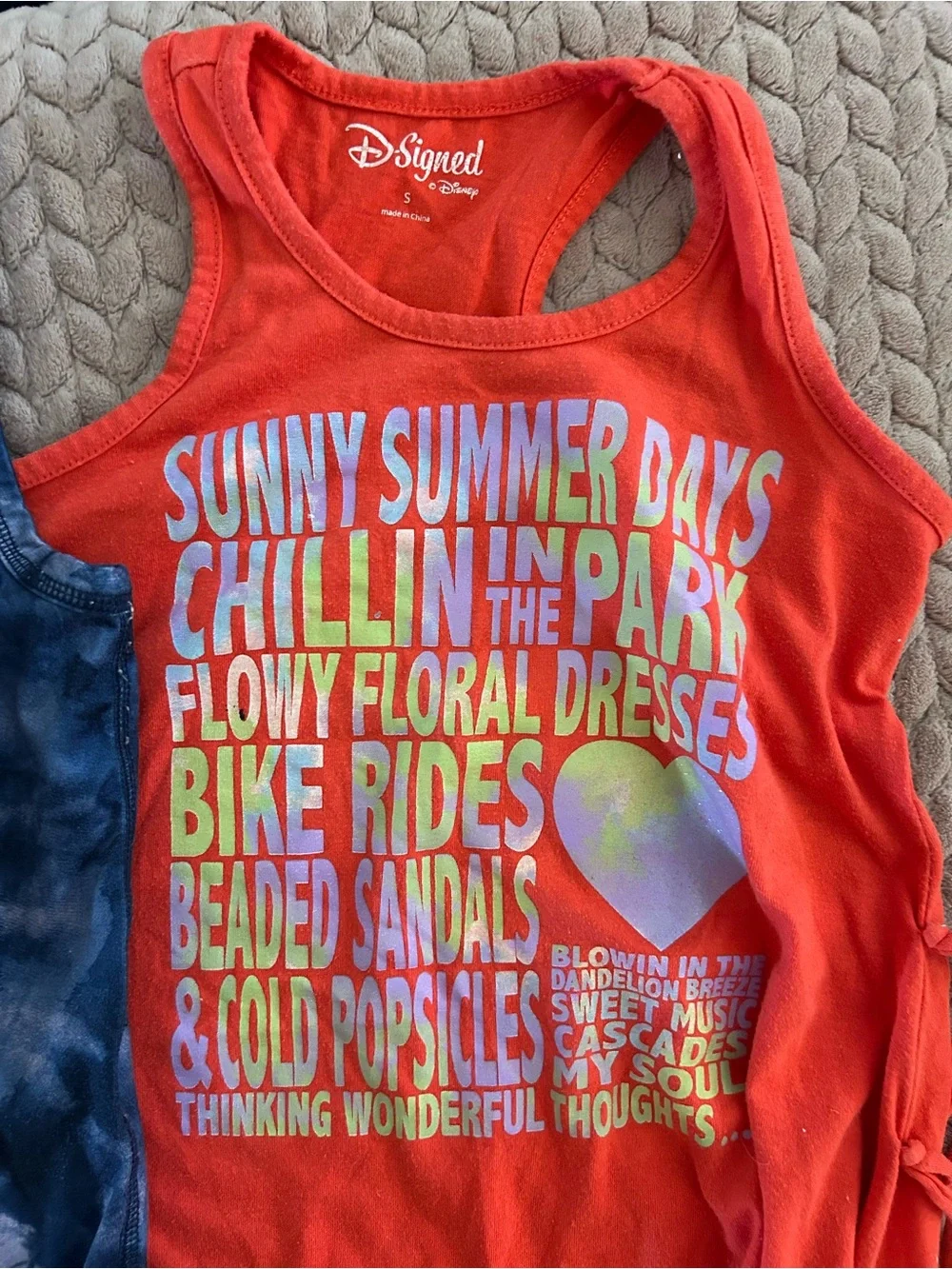 Lot of 4 tank tops bundle girl size 7/8 D-Signed by Disney Abercrombie Justice